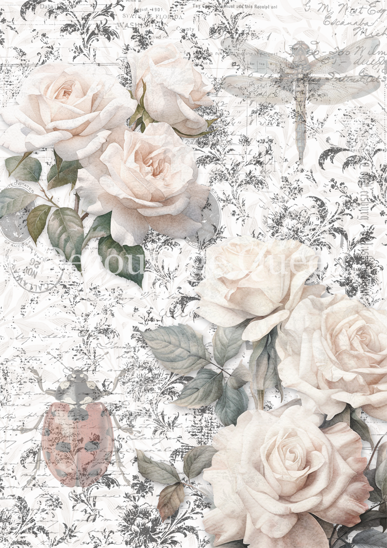 Dainty and the Queen Rice Paper - Sketches Background