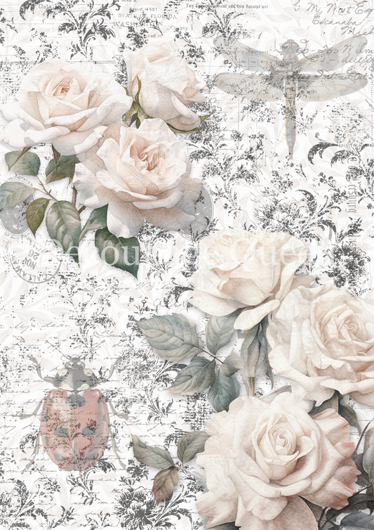 Dainty and the Queen Rice Paper - Sketches Background
