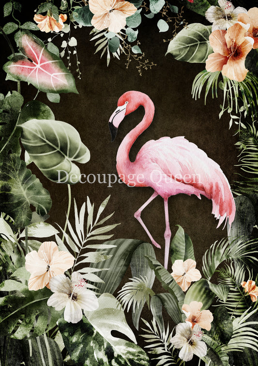 Decoupage Queen Price Paper - Tropical Flamingo