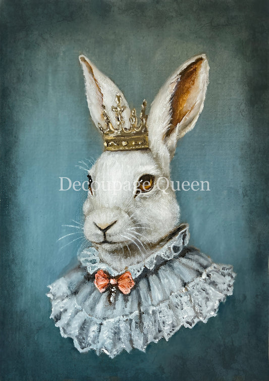 A4 Decoupage Queen Rice Paper - Percival