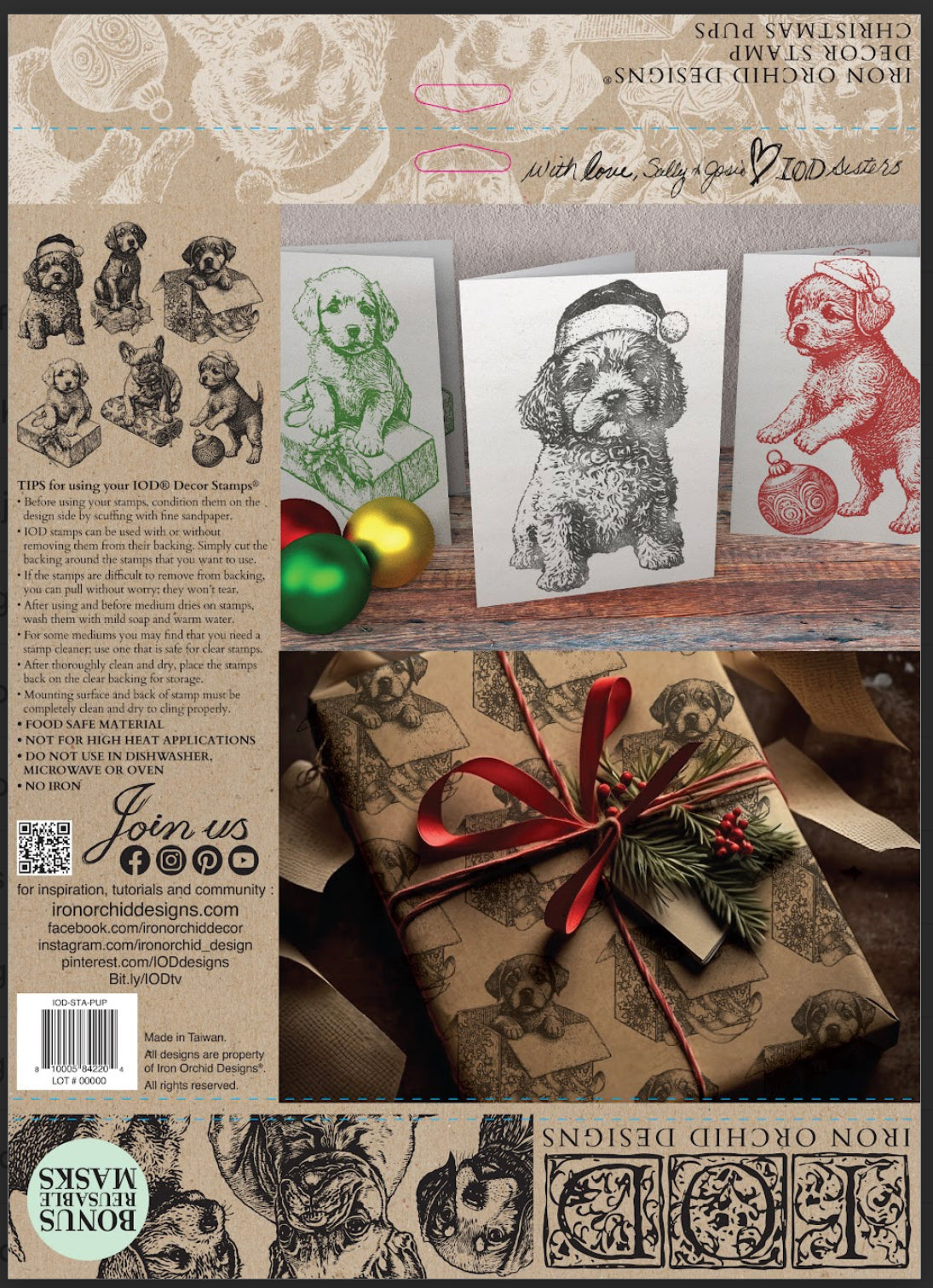 Christmas Pups Stamp