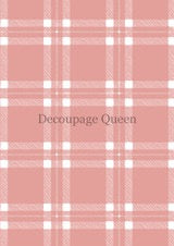 Decoupage Queen Pink Plaid