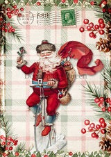 Decoupage Queen Happy Santa