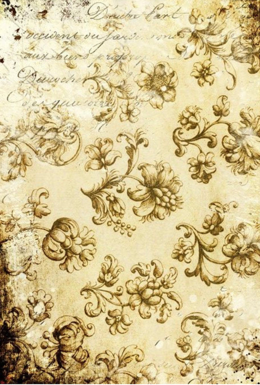 Roycycled Distressed Grungy Floral