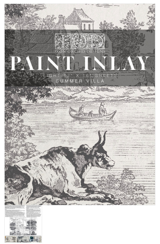 Summer Villa IOD Paint Inlay
