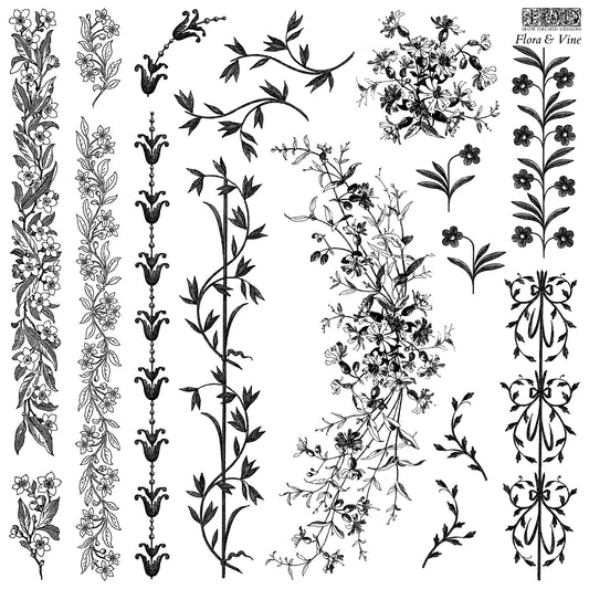 Flora & Vine IOD Stamp