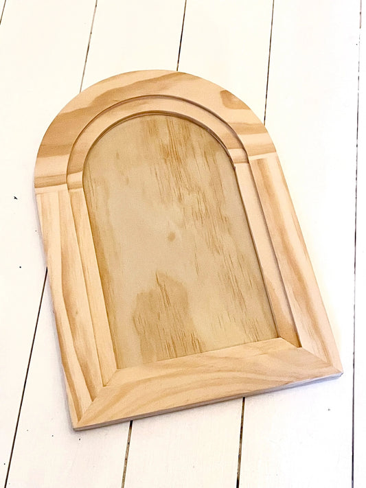 IOD ARCHED WOOD GALLERY BLANK 11X16