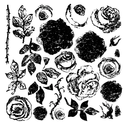 Painterly Roses Stamp