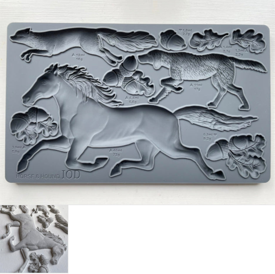 Horse & Hound Decor Mould